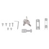 Sliding Door Lock Black Copper Zinc Alloy Lock Furniture Hardware