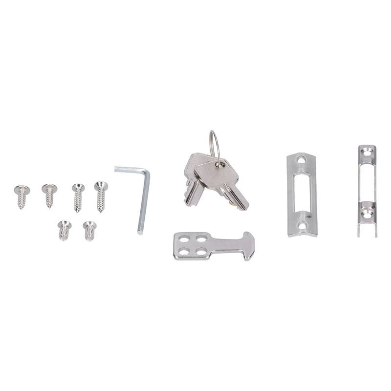 Sliding Door Lock Black Copper Zinc Alloy Lock Furniture Hardware
