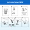 KULACO Drain Fitting Sink Without Overflow, Pop Up Valve Drain