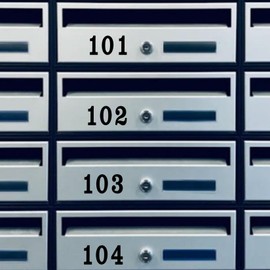 5 Sheets 1 Inch Black Number Stickers for Marking, Classifying, Labeling and Decorating