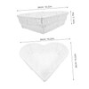 ABOOFAN Heart Shaped Storage Imitation Woven Rattan for Fruits Vegetables