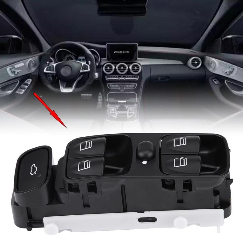 KIMISS Car Window Switch A2098203410, Plastic Switch for Electric Window