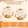 Actoridae 40PCS Happy Friendsgiving Plates and Napkins Sets - Disposable
