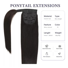 isheeny Extensiones Cabello Natural 60gr 14in #1b