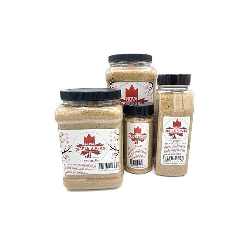 Nova Maple Sugar - Pure Grade-A Maple Sugar (12 Ounces)
