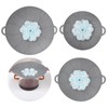 3 Pcs Silicone Spill Stopper Lids, 3 Sizes Splatter Covers,