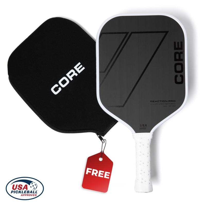 CORE Reaction Pro Pickleball Paddle | T700 Carbon Fiber Surface