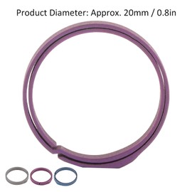 20mm Key Ring, Titaniums Alloy Side‑Pushing Keyring Outdoor Small Tool Anti-Lost Quick Release Keychain Loops Heavy Duty Accessories(Purple)