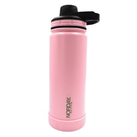 NORDAY | Stainless Steel Cups – Tumblers | Active 18oz Light Pink Thermal Tumbler | Maintains Temperature Between 8 and 24 Hours | Anti-Spill Lid - Ideal For Trips | Double Wall - Extra Resistant