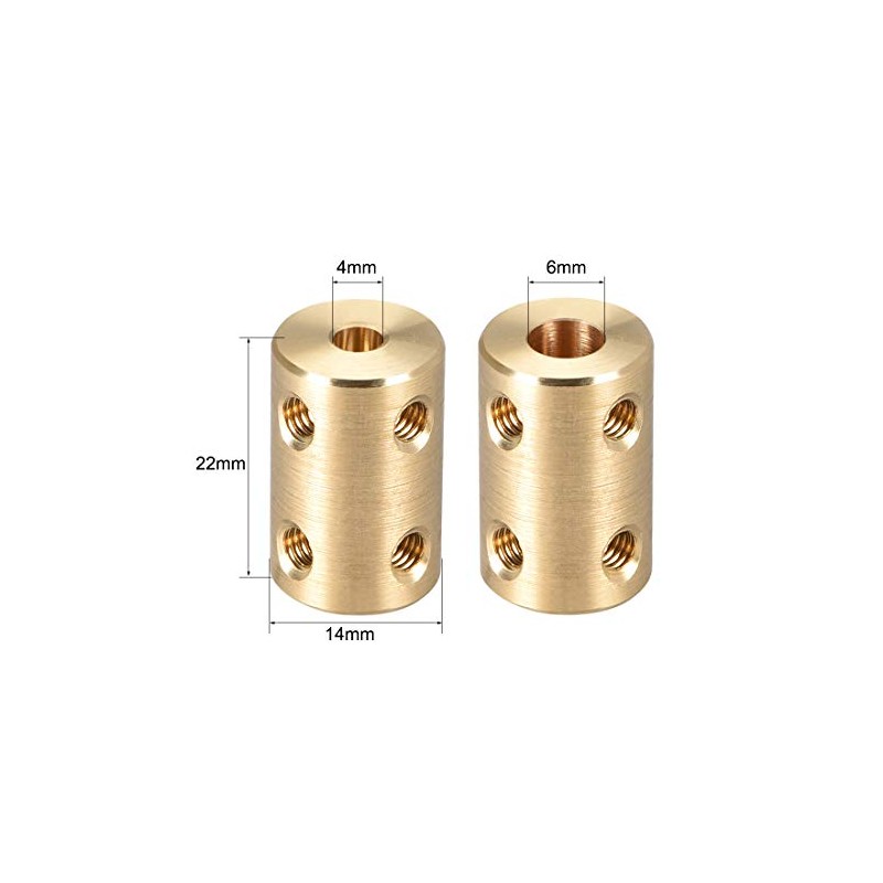 sourcing map 2 Pieces 4 mm to 6 mm Bore