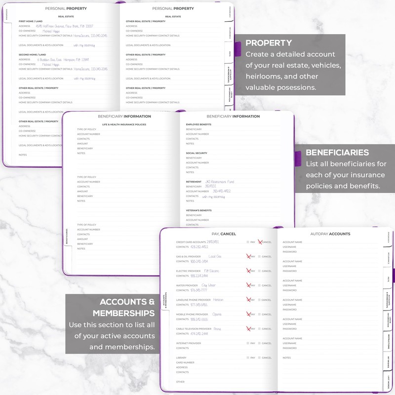 Clever Fox Large End of Life Planner – Guided Final