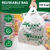 Thank You Muchas Gracias Print, Plastic Shopping Bags with handles,