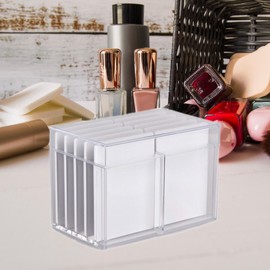 Harilla Aufbewahrungsbox für Wimpern, Organizer für Wimpernverlängerungszubehör, professionelles Wimpernhalter-Verlängerungswerkzeug, Wimpernvitrine, transparent