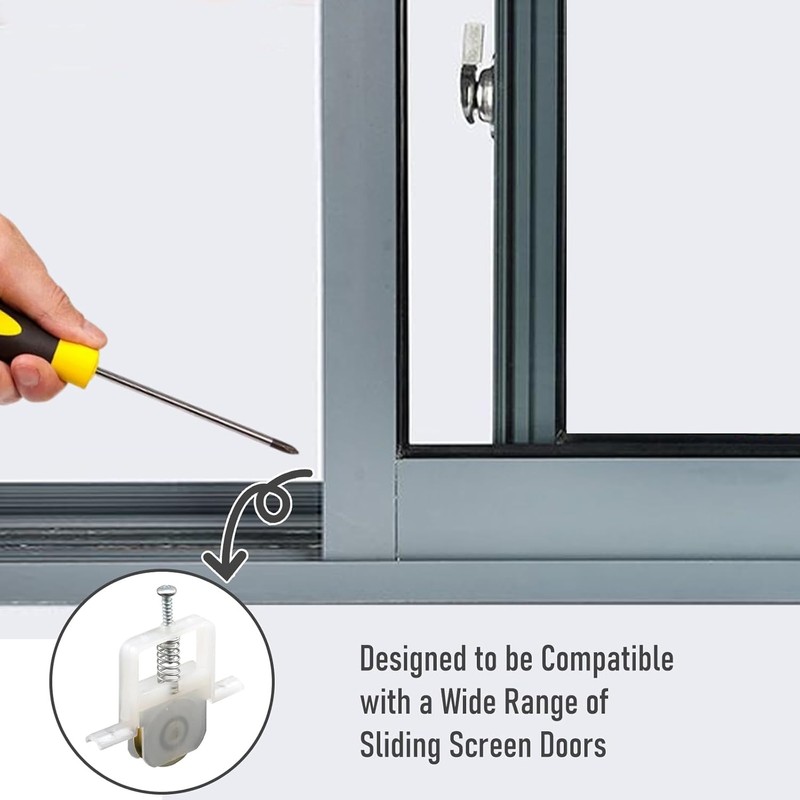 Toyvarnix B691 B695 1 Inch Sliding Screen Door Rollers 4