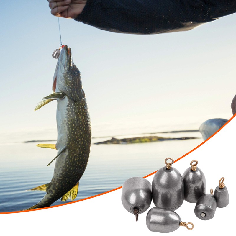 SHADDOCK Fishing Weights Kit 25pcs Iron Sinker Weights Bass Casting