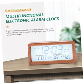 Mobestech 2pcs Digital Alarm Clock with Temperature and Humidity Display Snooze Feature Numbers for Easy Reading Housewarming Friends and Family