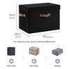 StorageWorks Fabric Storage Bins with Lid, Decorative Storage Boxes for