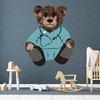VWAQ Doctor Teddy Bear Wall Decal - Nursery Stickers Stuffed