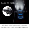 Gasedin 2 PCS H7 LED Adapter, Car H7 Led Headlight