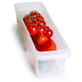Novaliv Fridge Organiser, 30.5 x 7.5 x 8 cm, BPA-Free Organiser, Made in Germany, Fridge Organiser, Food-Safe Storage for Kitchen, Household, Dishwasher-Safe Organiser System Fridge
