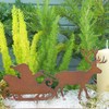 Storm's Gartenzaubereien Garden Stake Santa Sleigh with Reindeer in Rust