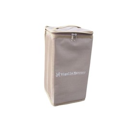 Rigalle Mercury Stylish Lantern Case, Large Lantern, Storage Case, Folding, Approx. 7.9 x 7.9 x 9.8 inches (20 x 20 x 25 cm), Diagonal x 15.0 inches (38 cm) (Beige)