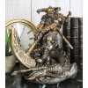 Thor Ragnarok Figurine Norse Donar Slaying Midgard Dragon With Mjolnir