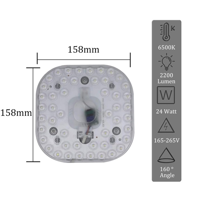 ZFQ 24W LED Ceiling Panel Light Module Lamp Board, Ceiling