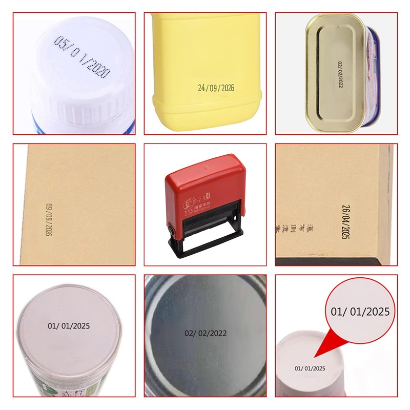 Date Stamp,Portable Handheld Coding Machine Manual Date Stamp Printer Ink