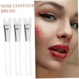 Healvian 3pcs Shaped Nose Contour Brushes for Makeup Beginners Portable Highlighter Blending Tools for Nose Makeup Versatile Brush for Precise Highlighting and Shading