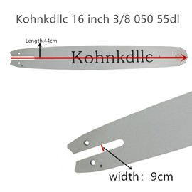 Kohnkdllc 3 Pack 16 inch 3/8 .050 Inch 55 Drive Links Chainsaw Chains and 1 Guide Bar for Stihl 010 017 023 MS170MS210 MS211 MS230 MS250 3005 000 4813