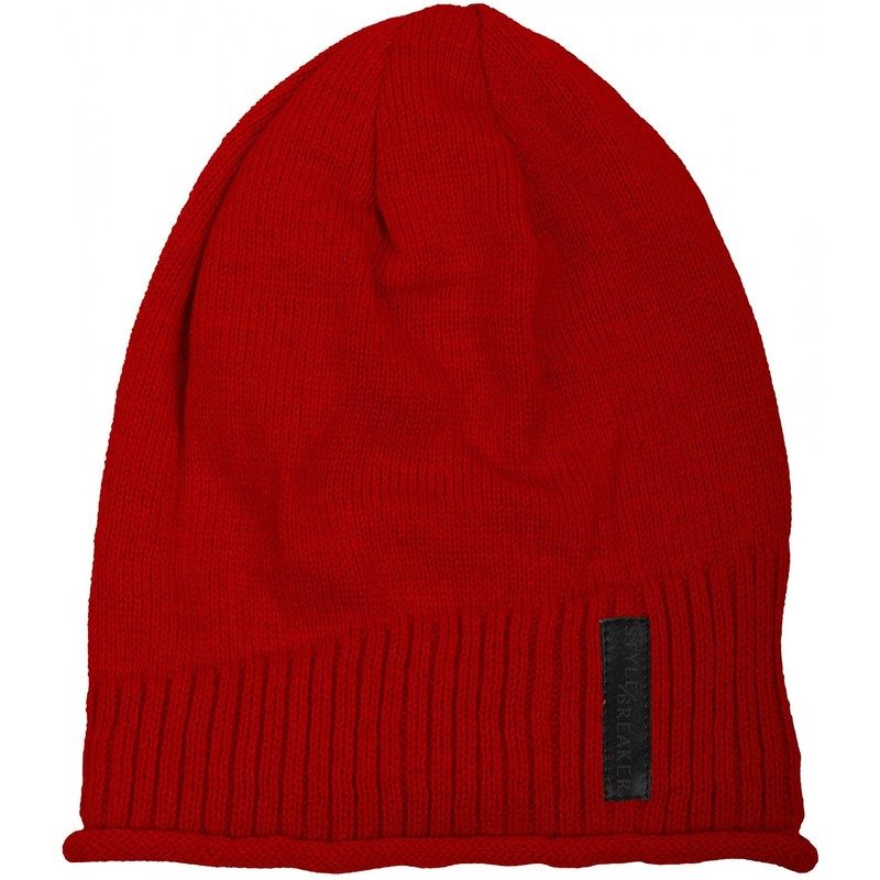 styleBREAKER Warm fine knit beanie hat with very soft fleece