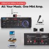 Pyle 200W Bluetooth Stereo Amplifier Dual Channel Mini Amp for