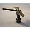 Lamp Finial-Dragonfly-Aged Brass Finish, Highly Detailed Metal Casting
