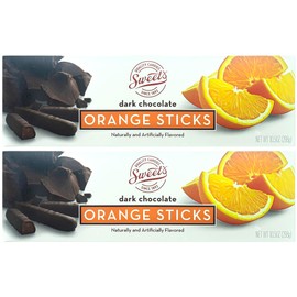 Sweet Candy Company Chocolate Covered Fruit Sticks (Dark Orange Pack of 2)