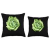 Iceberg Lettuce Cubism Throw Pillow