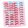 WOONEKY 20 Pairs Natural Look Faux Eyelashes Lightweight Comfortable Reusable