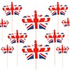 SHATCHI Union Jack Crowns Toothpicks Cupcake Toppers Britain Cocktail Stick