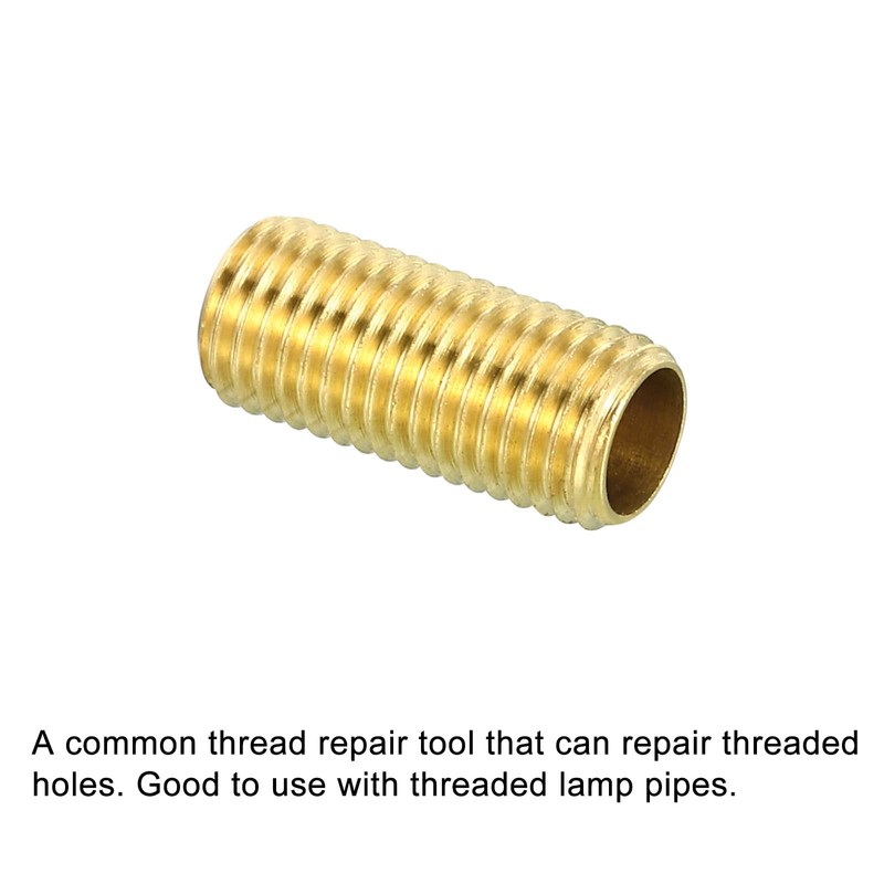 PATIKIL M8 Fine Thread Lamp Pipe, 5 Pack 18mm Threaded