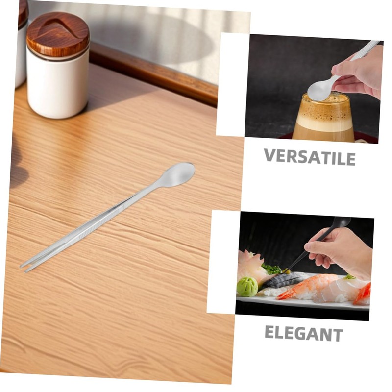 Outanaya 2pcs Stainless Steel Tasting Utensil Precision Sampling Spoon Kitchen