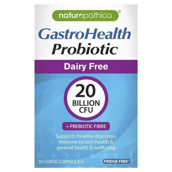 Naturopathica Gastrohealth Probiotic Dairy Free 20 Billion 30 Capsules