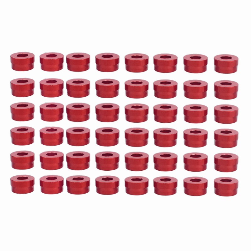 Unbranded Red Engine Bolt Cover Kit For Harley Dyna Street