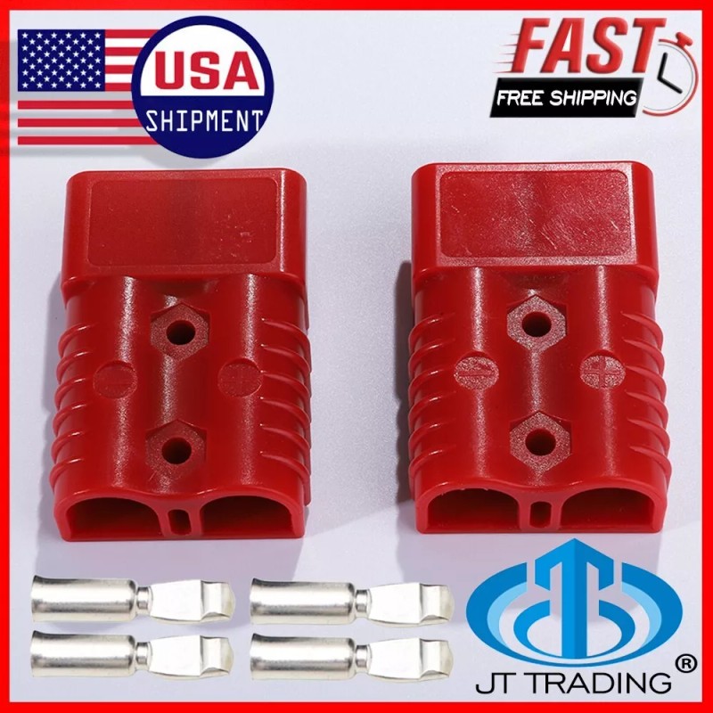JTtrading 175A Battery Quick Connect Disconnect Jumper Connectors Cable Kit