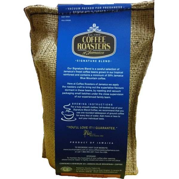 Coffee Roasters of Jamaica - Jamaica Blue Mountain Blend Whole Bean Coffee (8 oz)
