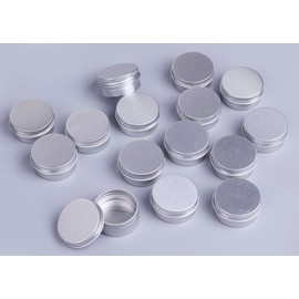 Pack of 15 Sets G Cosmetic for Refill Bottle Aluminum Portion Control Container Cream Case Refill Containers for Mobile