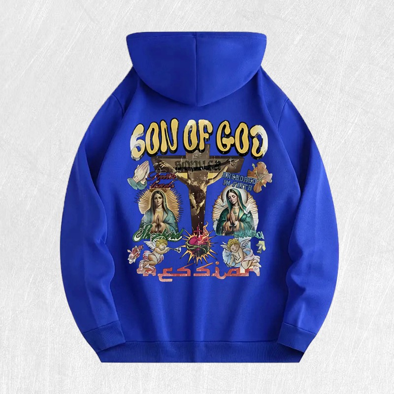 Son of God Graphic Hoodie 100% Cotton US Warehouse 6