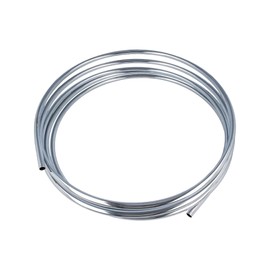 tecuro Copper Tube, Soft, Diameter 10 mm - Ring with 5.00 m, Shiny Chrome-Plated