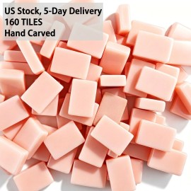 ,Acrylic Luxury Mahjong,Custom 4-Layer Mahjong,5-day Delivery,American Mahjong Set with 160 Tiles,Mahjong Mat and RacksColor: Pink Paris