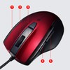 Sanwa Supply MA-BL168R Mouse, Wired USB Connection, Silent, Blue LED,
