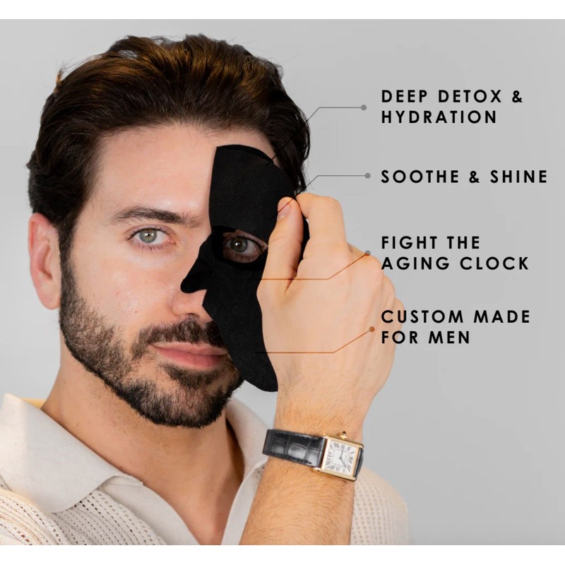 Forte Series Bamboo Charcoal Mask - 4 pack